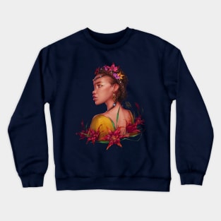 Red Lilies Crewneck Sweatshirt